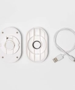 Portable Speckled Oil Pad Diffuser with Fan Black/White - Project 62™