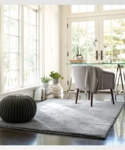 Solid Tufted Micropoly Shag Area Rug - Project 62™ Gray -Project 62 Shop GUEST 0e7c5323 5ba3 4f0f b928 c76e004c1fc1