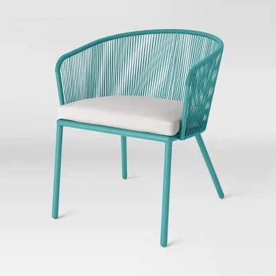 Fisher 3pc Deep Seating Patio Chat Set - Blue-Green - Project 62™ 2 Fisher 3pc Deep Seating Patio Chat Set - Blue-Green - Project 62™ - Image 2