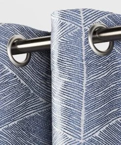 1pc Blackout Modern Stroke Window Curtain Panel - Project 62™ Gray