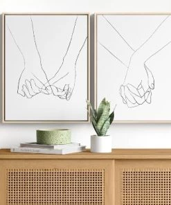 (Set of 2) 16" x 20" Hands Framed Canvas - Project 62™