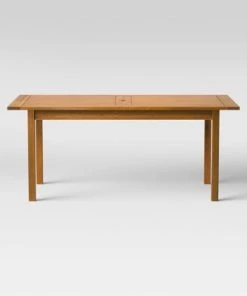 Kaufmann Wood Rectangle Patio Dining Table, Outdoor Furniture - Natural - Project 62™ -Project 62 Shop GUEST 3d5e0873 94f7 48ea 9888 b6d67144ae45