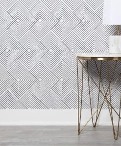 Diamonds Peel & Stick Wallpaper Black/White - Project 62™