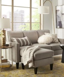 Project 62 Modern & Neutral Living Room with Sectional Sofa Collection