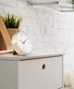 6" Round Wall Clock White/Brass - Project 62™ -Project 62 Shop GUEST 661fe74b 32f0 48ac 801b 28fcc52c3e2c