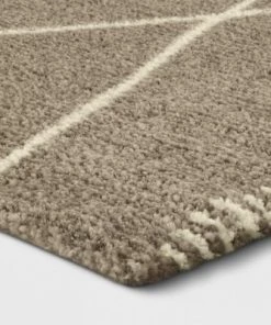 Glacier Diamond Woven Runner Rug - Project 62™ Desert Tan