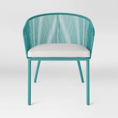 Fisher 3pc Deep Seating Patio Chat Set - Blue-Green - Project 62™ 3 Fisher 3pc Deep Seating Patio Chat Set - Blue-Green - Project 62™ - Image 3