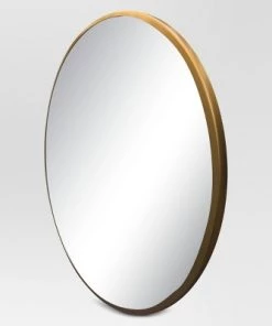 28" Round Decorative Wall Mirror - Project 62™ Brass