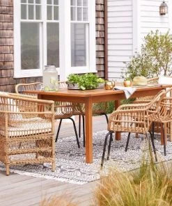 Kaufmann Wood Rectangle Patio Dining Table, Outdoor Furniture - Natural - Project 62™