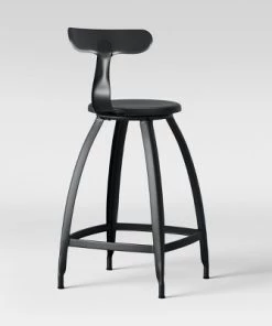 Seidler Architect Industrial Counter Height Barstool Black - Project 62™ -Project 62 Shop GUEST a0f73ba8 29e3 4808 b6fe 423659e57fc9