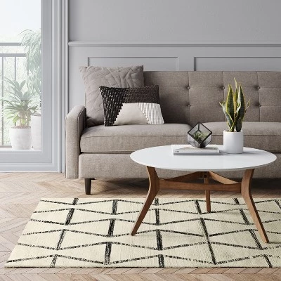 Glacier Hourglass Woven Area Rug - Project 62™ Cream 2 Glacier Hourglass Woven Area Rug - Project 62™ Cream - Image 2