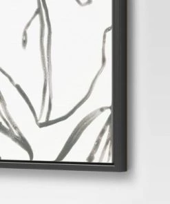 24" x 30" Botanical Sketch Framed Wall Canvas White/Black - Project 62™ -Project 62 Shop GUEST abbb88ab 8610 4d30 87ff d1af91497bd6