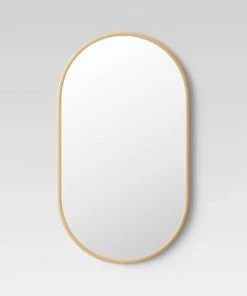 16" x 28" Metal Oval Pill Mirror - Project 62™ Black -Project 62 Shop GUEST ac1a0369 9fed 4f6b 991e 2e92167e9794