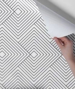 Diamonds Peel & Stick Wallpaper Black/White - Project 62™ -Project 62 Shop GUEST bf84ff00 f0ac 4824 9189 b9dee3daeed2