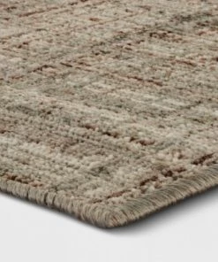 Woven Gridlines with Thin Stripe Rug - Project 62™ Indigo