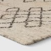 7'8"x9'10" Diamond Geo Shag Rug Ivory - Project 62™