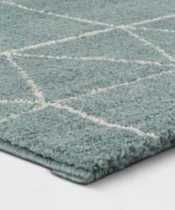 Elle Linear Grid Rugs - Project 62™ Aqua