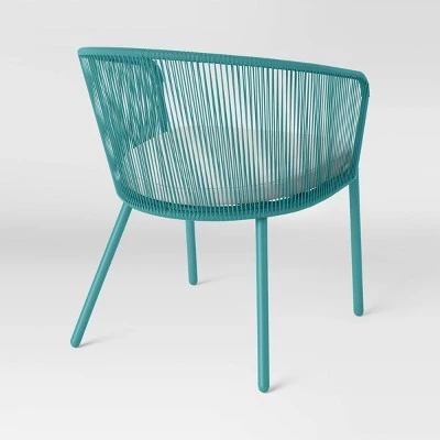 Fisher 3pc Deep Seating Patio Chat Set - Blue-Green - Project 62™ 4 Fisher 3pc Deep Seating Patio Chat Set - Blue-Green - Project 62™ - Image 4