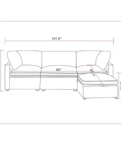Threshold 4pc Allandale Modular Sectional Sofa Set - Project 62™ Gray -Project 62 Shop GUEST e98f9434 244c 4a06 a88e b03b6016a2f1