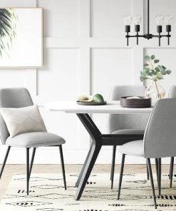 2pk Candelaria Upholstered Dining Chairs - Project 62™ Dark Gray