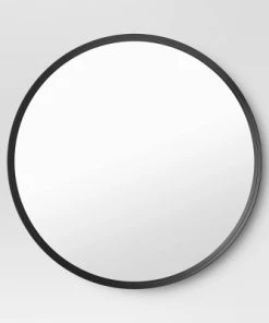 30" Flush Mount Round Decorative Wall Mirror - Project 62™ Black -Project 62 Shop GUEST ff16e3ed 402e 4539 8afb 6e4312ba968c