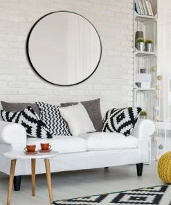 32" Round Decorative Wall Mirror Black - Project 62™ -Project 62 Shop GUEST ffba1121 5f1e 4362 ba34 9ce91a686043